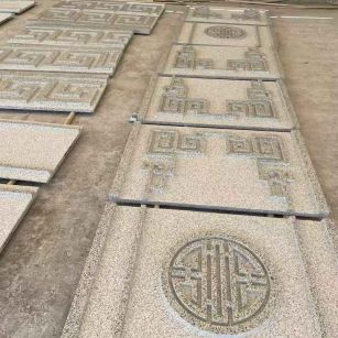 池州 白麻花岗岩外墙立面雕刻板