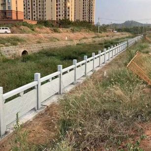 池州 白麻河道栏杆效果展示图