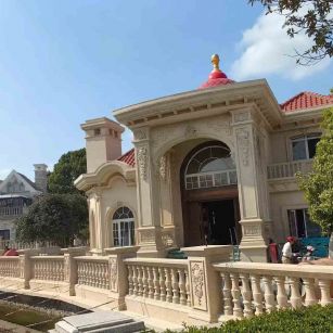 池州 黄金麻花岗岩欧式别墅