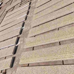 池州 黄金麻花岗岩光面楼梯踏步