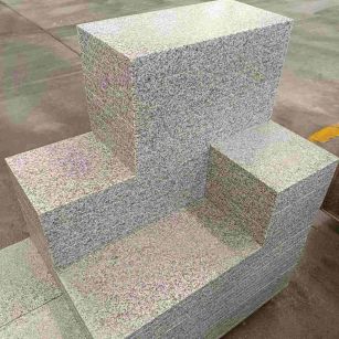 池州 白麻花岗岩荔枝面地铺石