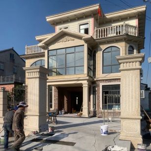 池州 黄金麻花岗岩荔枝面别墅外墙干挂私家专属