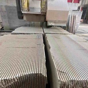 池州 车间生产日常，黄金麻白麻花岗岩