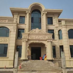 池州 黄金麻花岗岩别墅外墙干挂