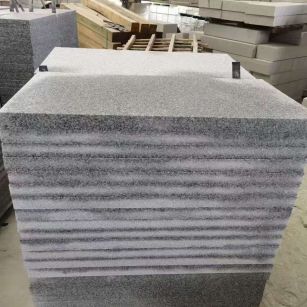 池州 芝麻白5公分火烧地铺成品，900*400，规格可定制