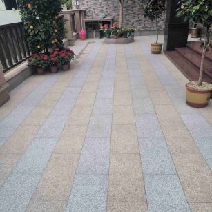 池州 黄金麻白麻荔枝面庭院铺装展示