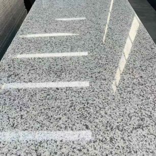 池州 白麻花岗岩光面毛板