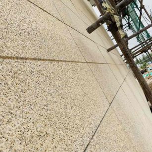 池州 黄金麻花岗岩荔枝面外墙干挂石材效果示例