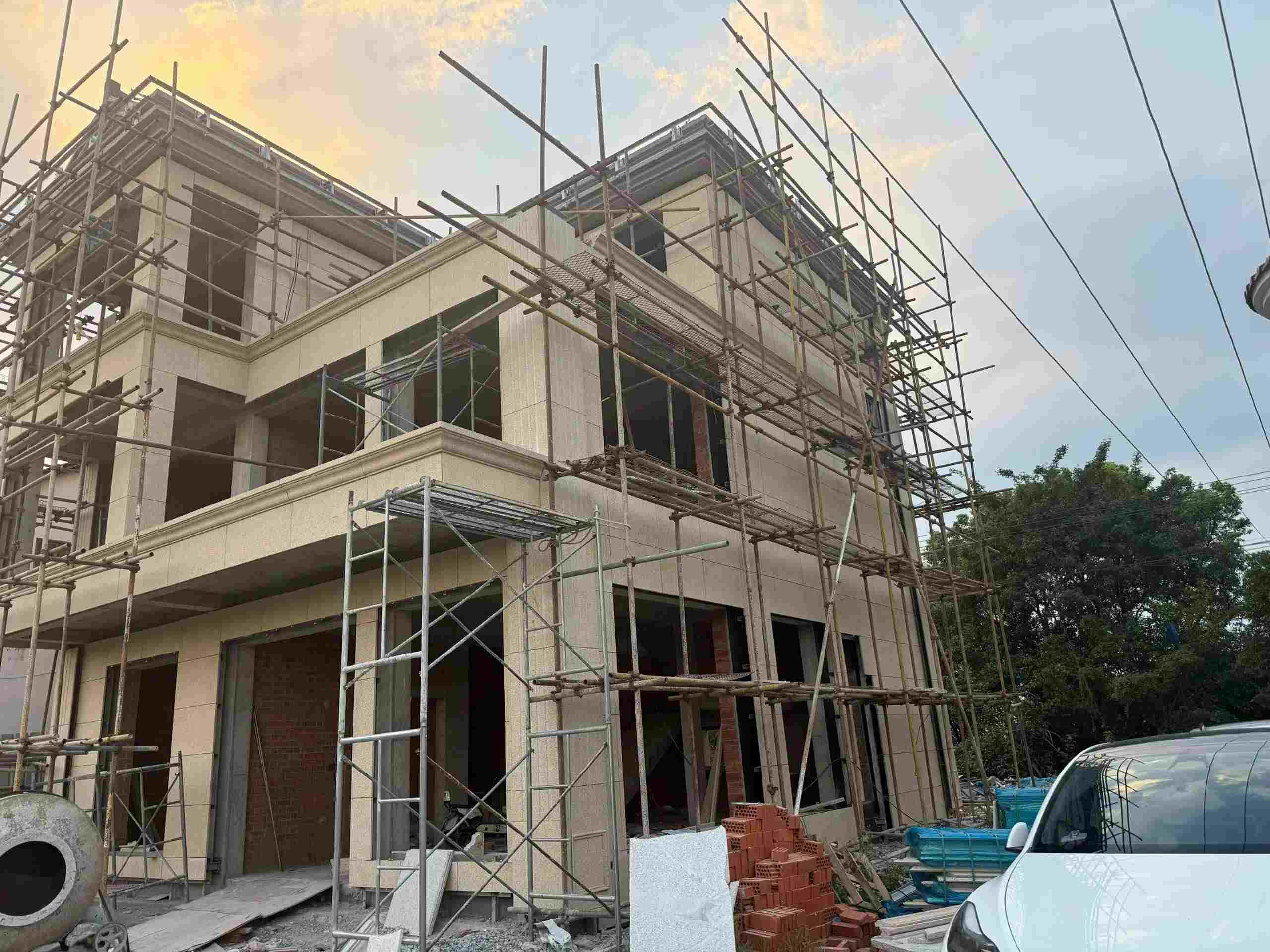 池州 黄金麻荔枝面花岗岩外墙干挂