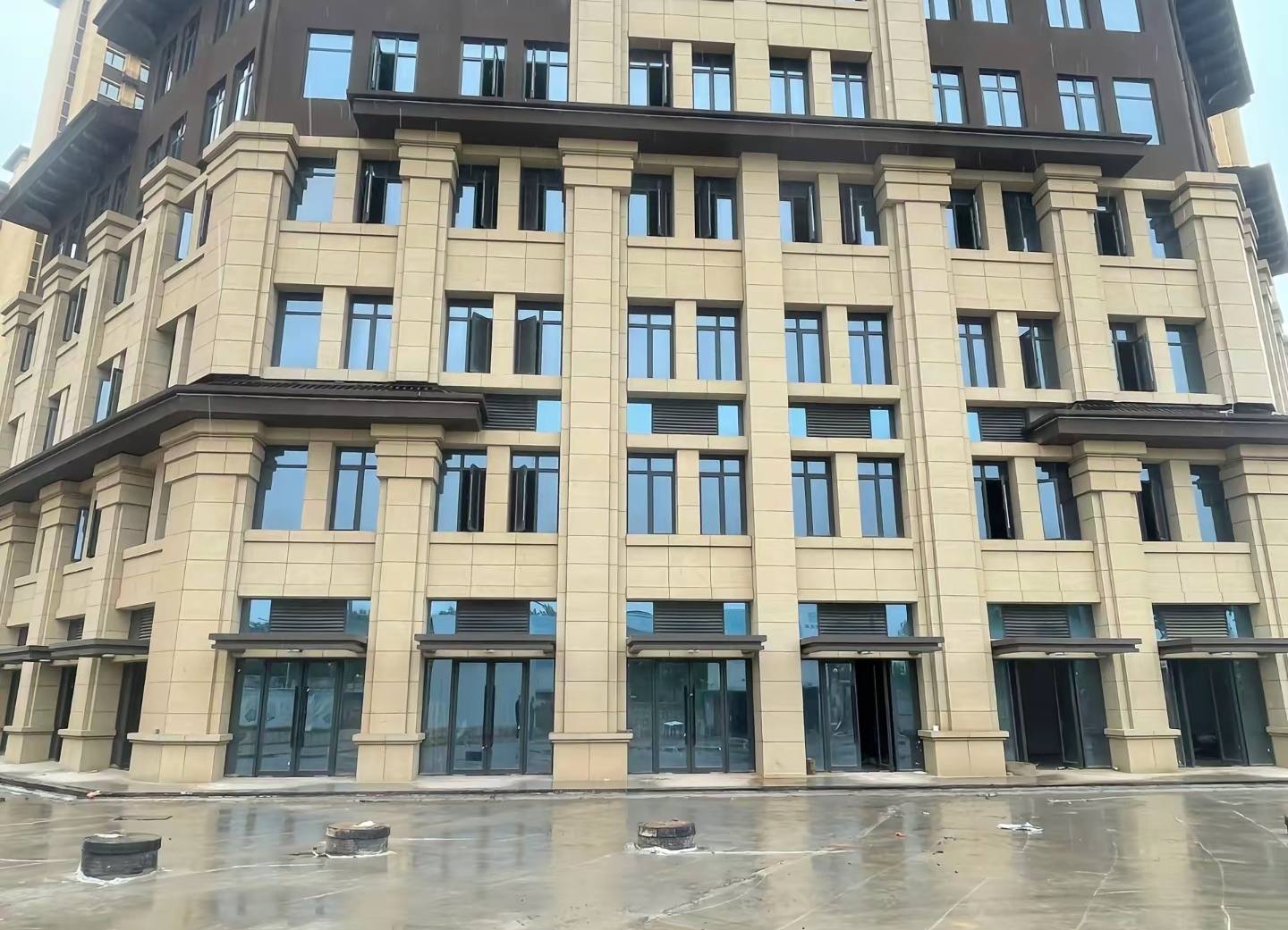 池州 黄金麻花岗岩荔枝面小区外墙干挂