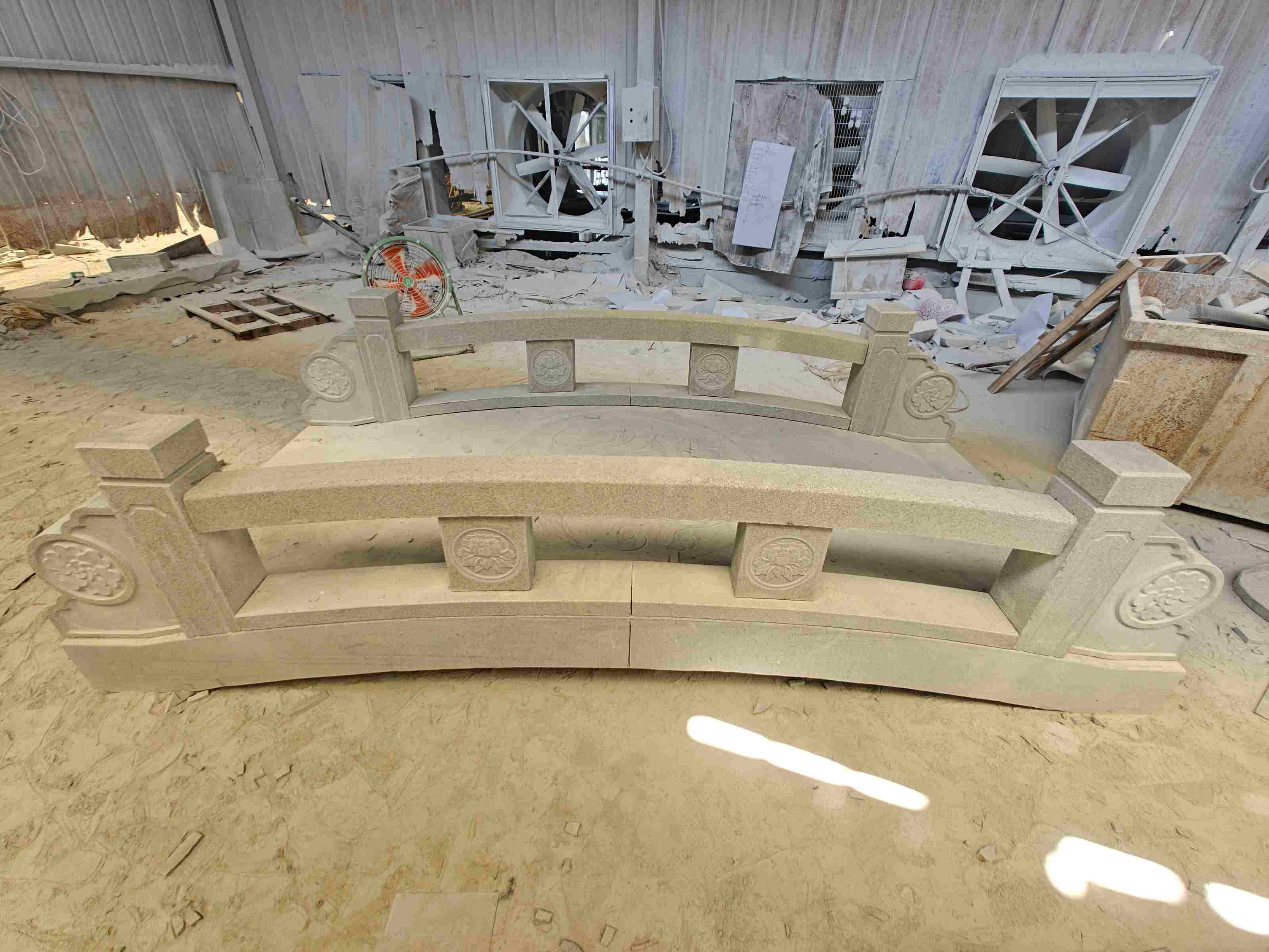 池州 芝麻灰花岗岩异形加工-拱桥，石桥