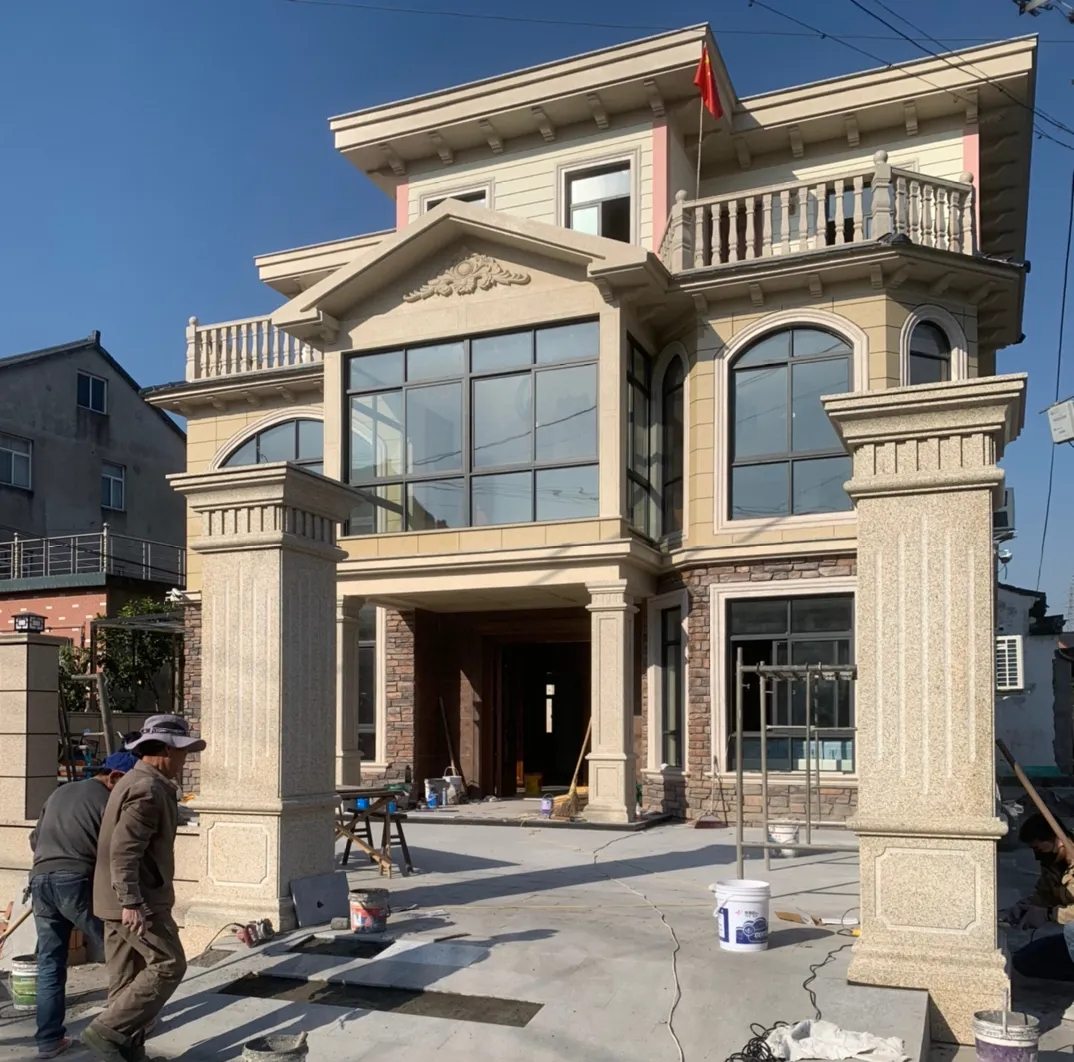 池州 黄金麻花岗岩荔枝面别墅外墙干挂私家专属