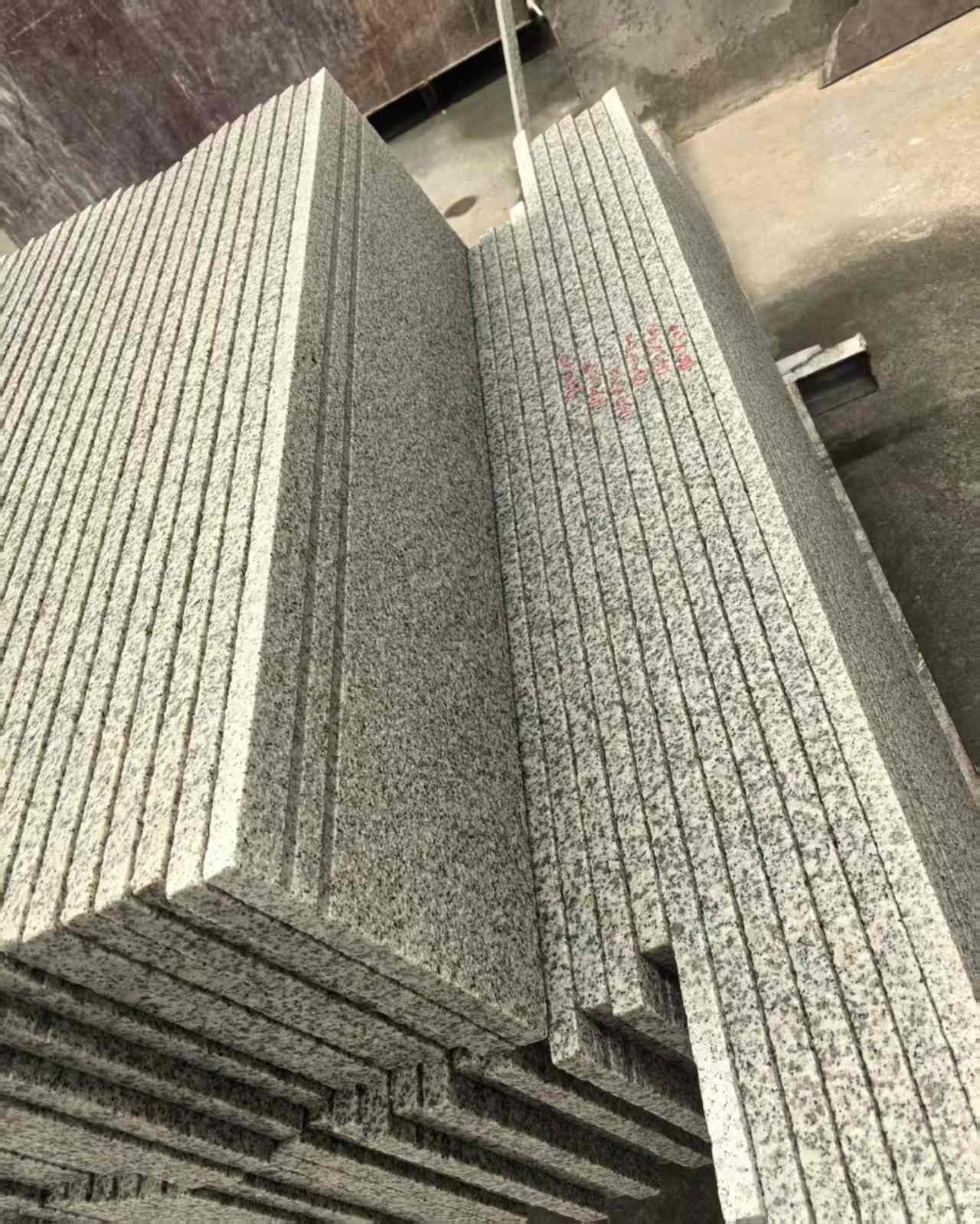 池州 白麻荔枝面花岗岩楼梯踏步