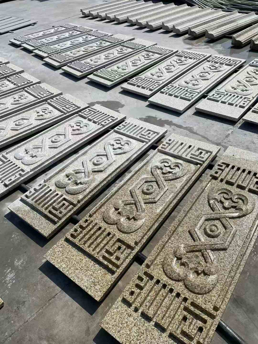 池州 黄金麻花岗岩外墙雕刻板