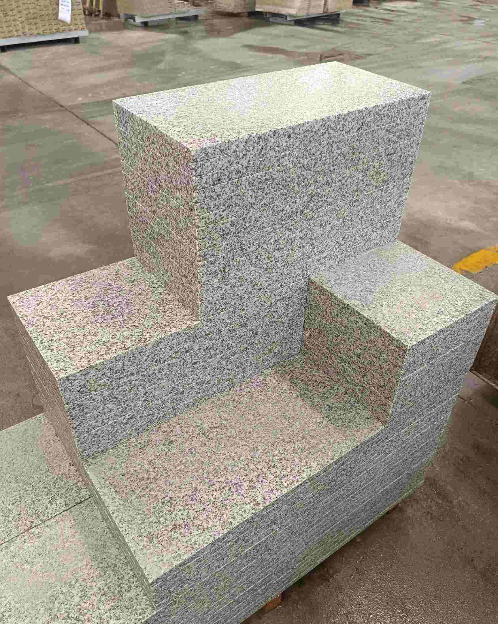 池州 白麻花岗岩荔枝面地铺石