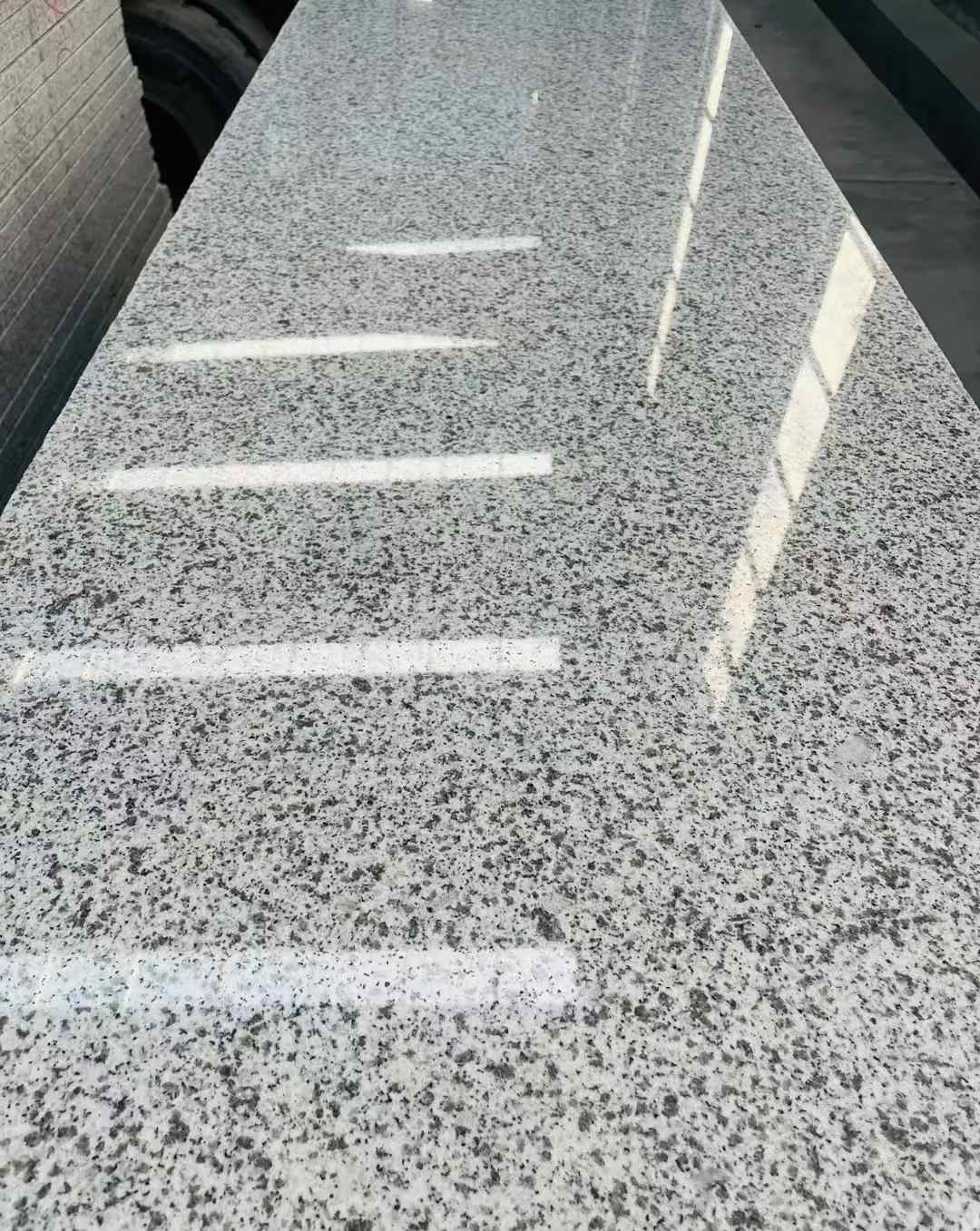 池州 白麻花岗岩光面毛板